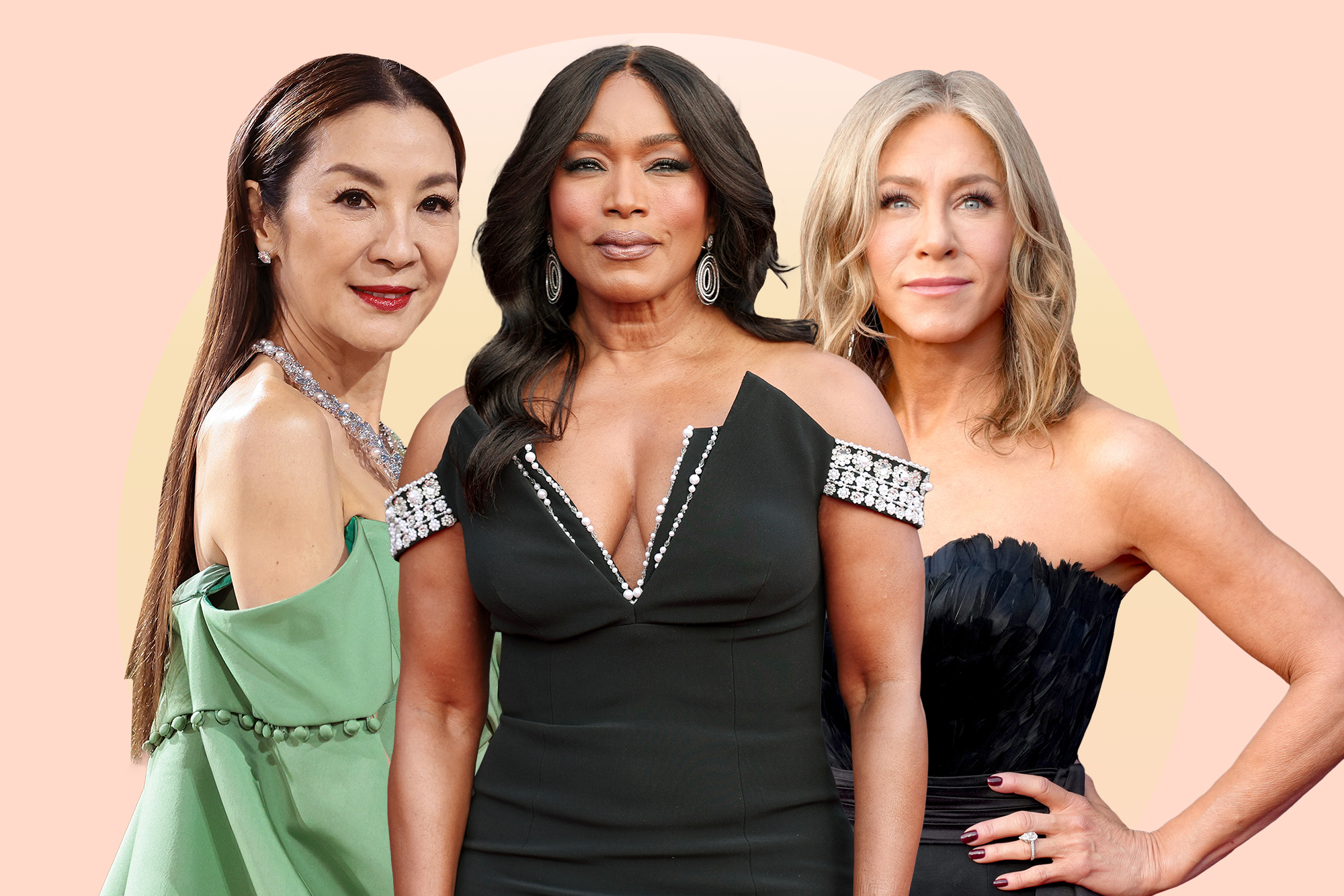 Michelle Yeoh, Angelica Basset, Jennifer Aniston