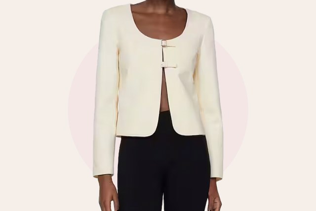 Mango Double Buckle Jacket