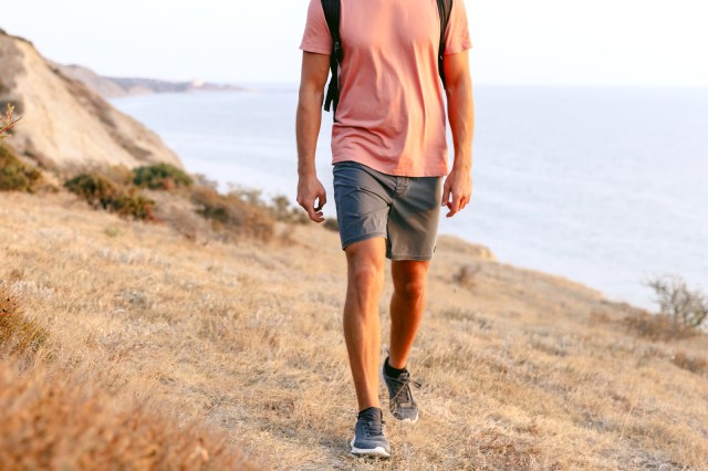 a man hiking 