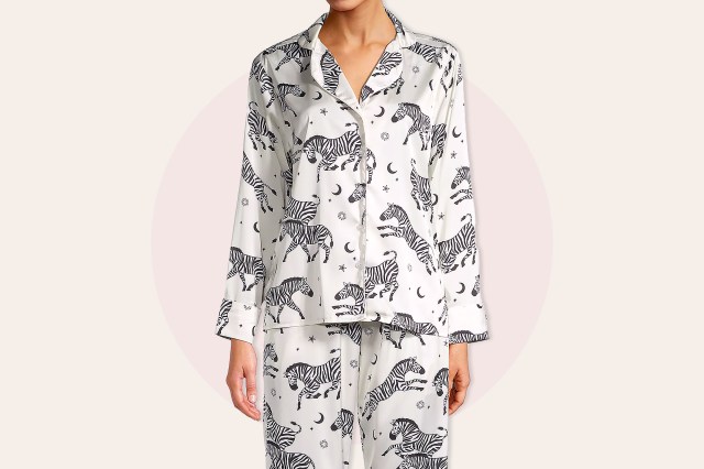 zebra printed PJs