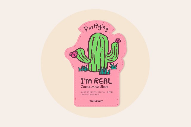 Cactus sheet mask