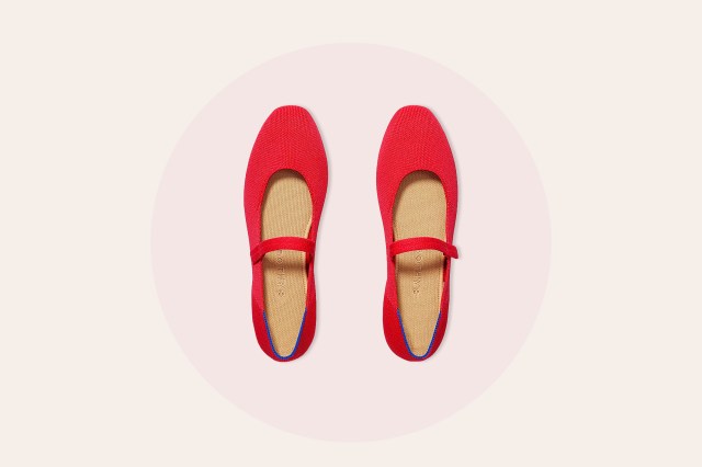 Red Mary Jane shoes