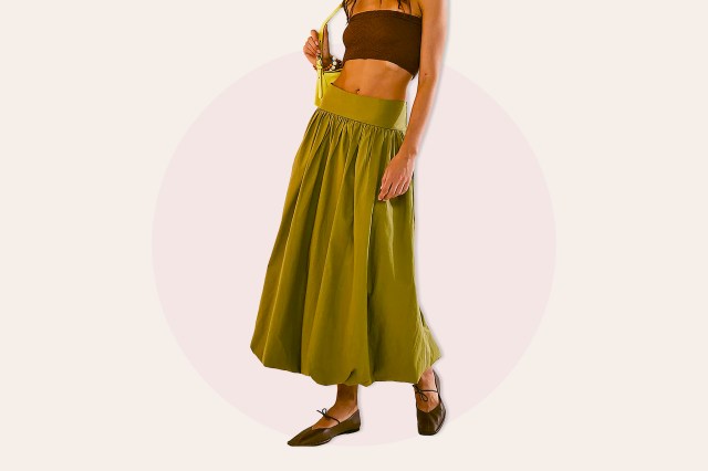 Green skirt