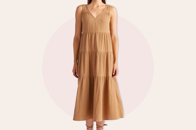 Tan maxi dress