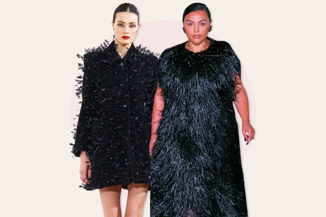 Feathered fashion trend clothes