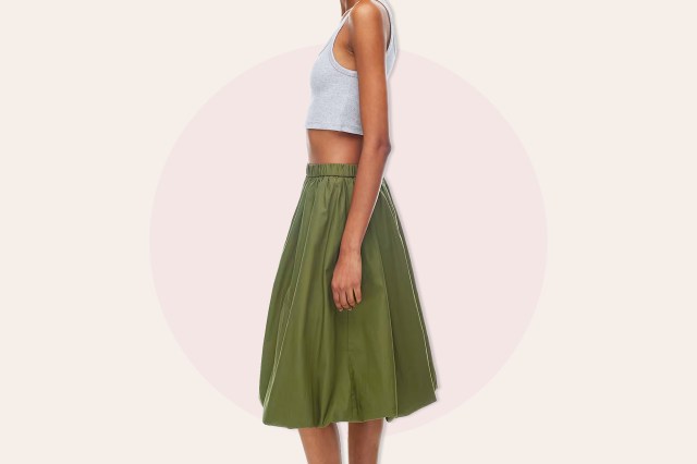 Green skirt