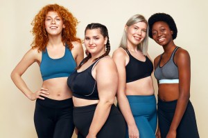 Portrait of group of four women in sportswear